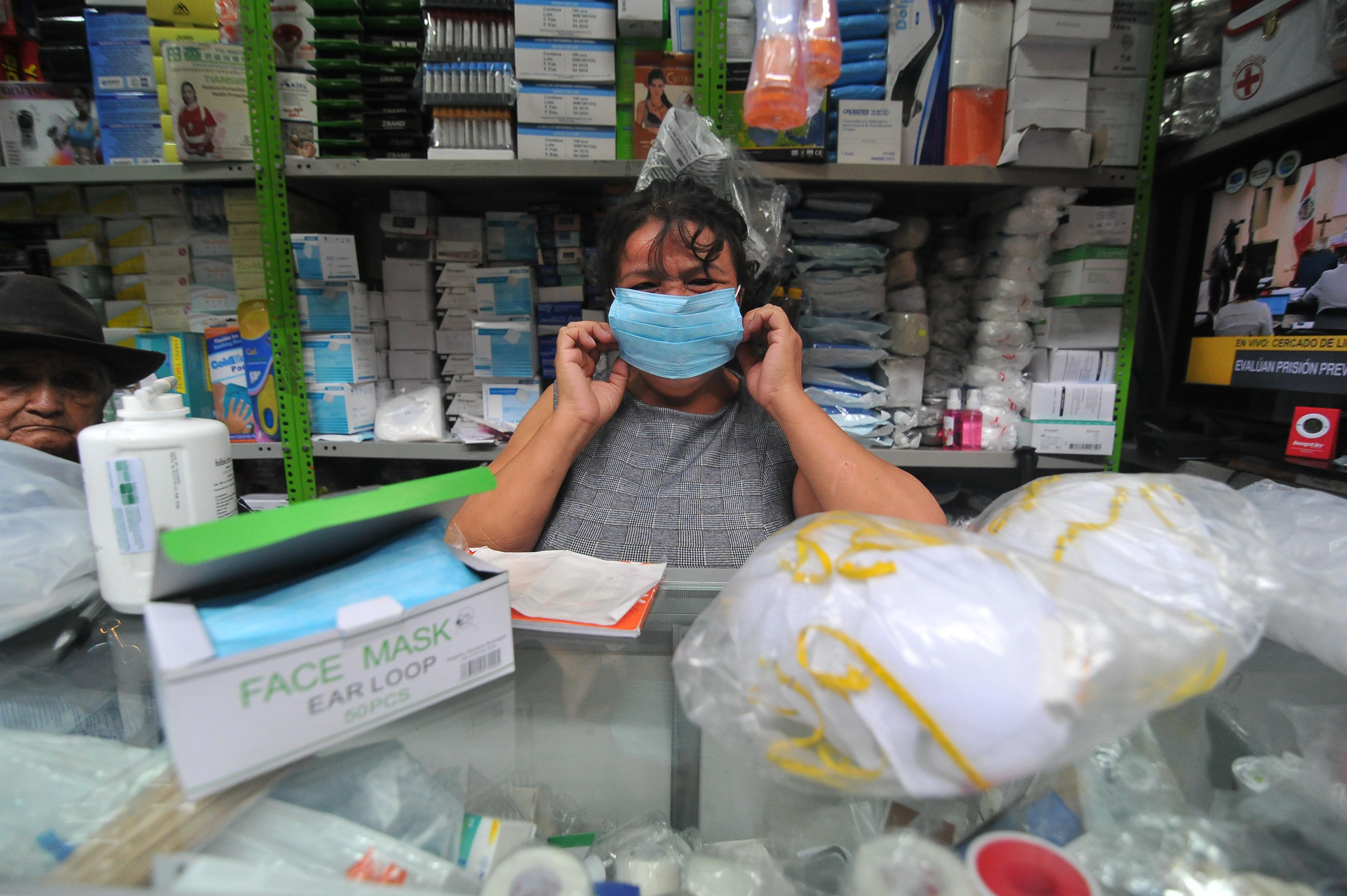 Aumenta el precio de mascarillas en establecimiento del Cercado de Lima (Foto: GEC)