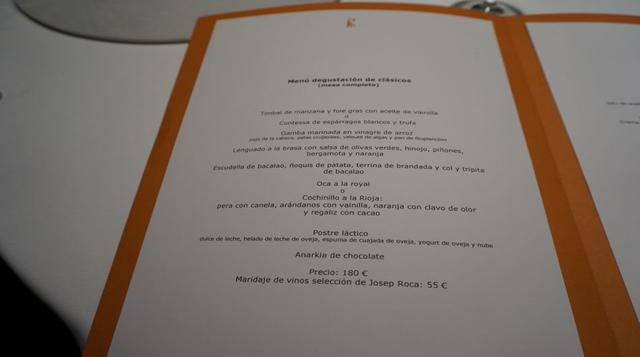 2. El Celler de Can Roca, en Girona, España. Los menús tienen un costo entre 150 a 200 euros.