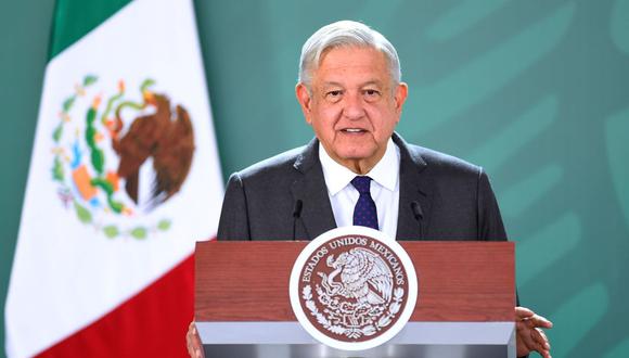 Imagen muestra al mandatario mexicano, Andrés Manuel López Obrador (AMLO), durante una conferencia de prensa matutina (EFE/ Presidencia de México).