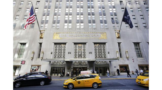 El Waldorf Astoria es el hotel bandera de la marca de lujo de Hilton, que tiene 27 filiales en ciudades como Ámsterdam, Chicago y Shanghái. (Foto: AP)
