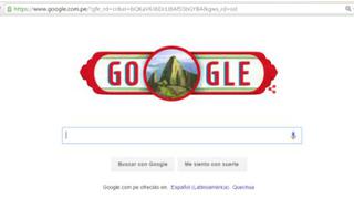 Google celebra el Día de la Independencia del Perú con doodle