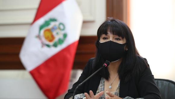 Mirtha Vásquez participó este miércoles 20 en una sesión de Consejo de Ministros con Pedro Castillo. (Foto: PCM)
