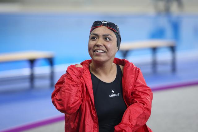 Donia Felices: Medalla de bronce en para natación 50 metros mariposa. (Foto: Violeta Ayasta / GEC)
