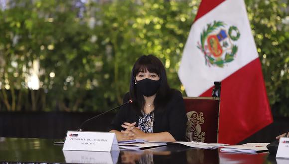 Mirtha Vásquez participó en la 39.° sesión ordinaria de la Comisión de Alto Nivel Anticorrupción, presidida por el jefe de Estado. (Foto: PCM)