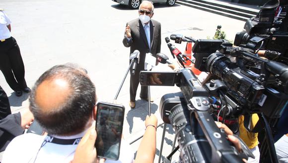 Torres Vásquez declaró a los medios a su salida de Palacio de Gobierno este martes. (Foto: PCM)