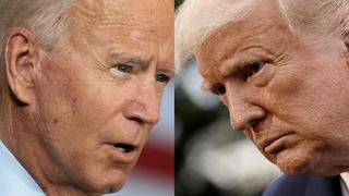 Trump y Biden, en un nuevo debate con micrófonos silenciados, a ratos