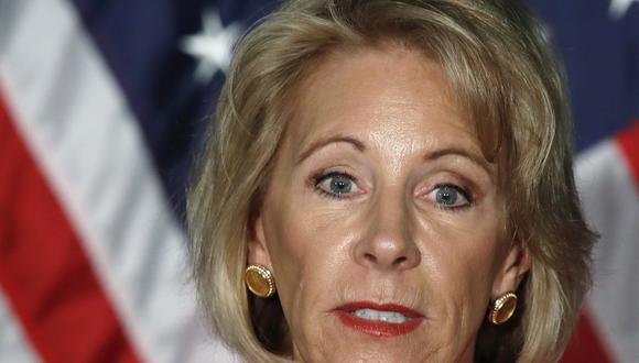 Betsy DeVos, secretaria de Educación de EE.UU. (Foto: AP)