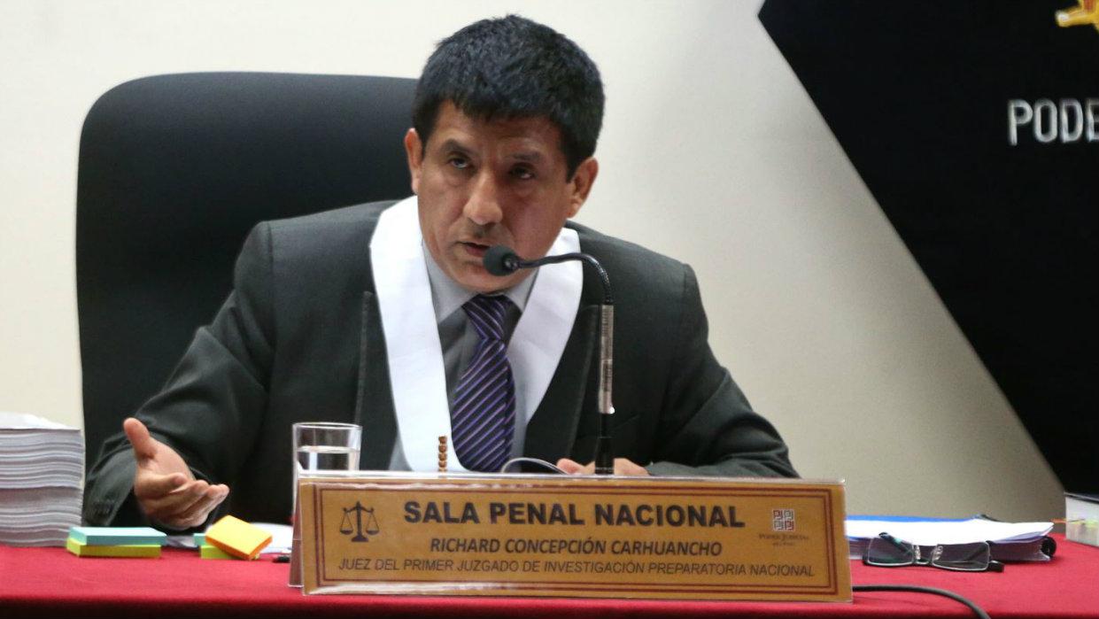 El juez Concepción dijo que hay un alto grado de probabilidad sobre la existencia de un delito tanto de colusión y de lavado de activos (Foto: Andina).