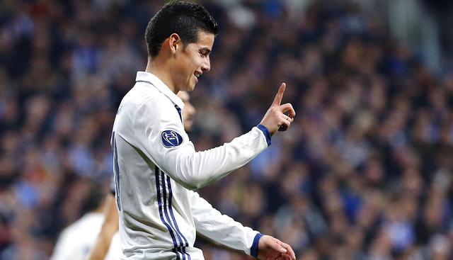 James Rodríguez desembarcó en el Real madrid Madrid por 84 mdd. (Foto: EFE)