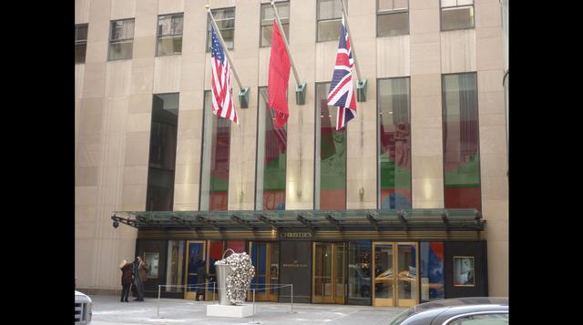 La famosa casa de subastas Christie's se luce en el corazón de Nueva York. (Foto: Javier Parker)