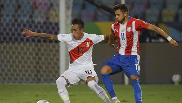 Christian Cueva, jugador clave en el esquema de Ricardo Gareca para disputar este crucial encuentro ante la selección paraguaya. (Foto: Nelson Almeida / AFP)