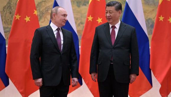 Vladimir Putin y Xi Jinping, el 4 de febrero de 2022 en Pekín.