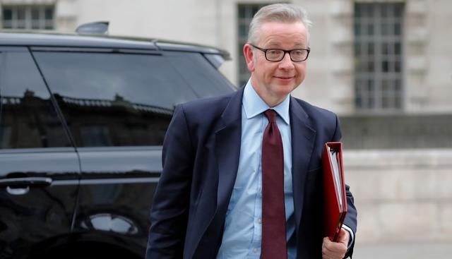 Ministro de Medio Ambiente y enemigo jurado de los plásticos desechables, Michael Gove, es uno de los más férreos defensores del Brexit en el seno del gobierno de May. (Foto: AFP)