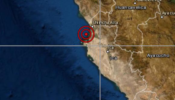 Un total de cinco sismos se registraron en las últimas horas en el suroeste de la provincia de Pisco, en la región Ica. (Foto: Difusión)