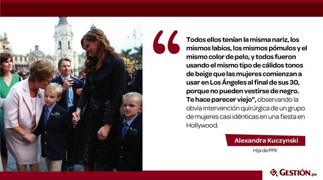 En este extracto citado en el mismo artículo de Newsweek, Alex Kuczynski traza la historia de la cirugía estética desde la Primera Guerra Mundial (cuando los médicos pioneros reconstruyeron los rostros mutilados de los soldados) hasta llegar una fiesta en