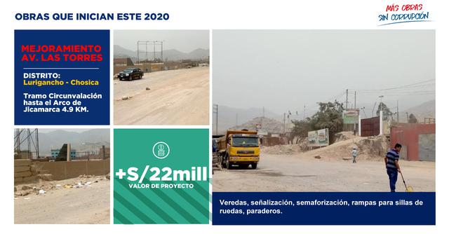 FOTO 9 | Obras 2020: Mejoramiento Av. las Torres.