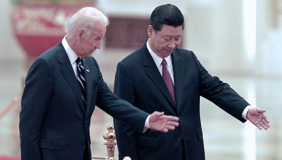 Joe Biden y Xi Jinping sostuvieron una llamada durante aproximadamente dos horas, el jueves 28 de julio. (Foto referencial: EPA/LINTAO ZHANG / POOL)