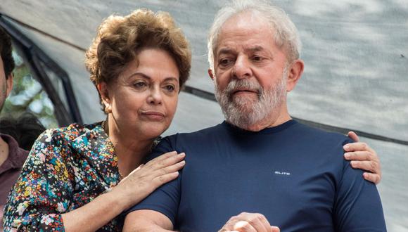 Lula da Silva se presentó junto a la también expresidenta Dilma Rousseff (foto: AFP).