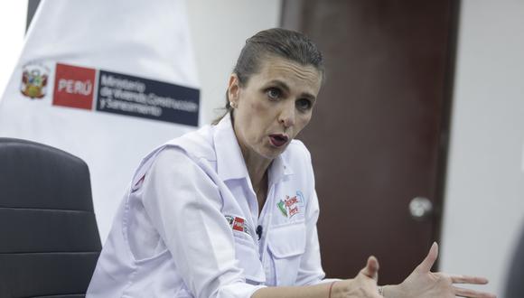 Hania Pérez de Cuéllar, ministra de Vivienda, Construcción y Saneamiento. (Foto: GEC)
