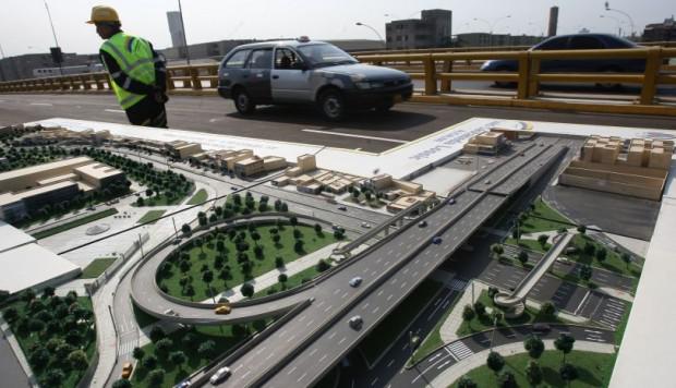 Las obras en el by pass de la avenida Venezuela se encuentran paralizadas. (GEC)