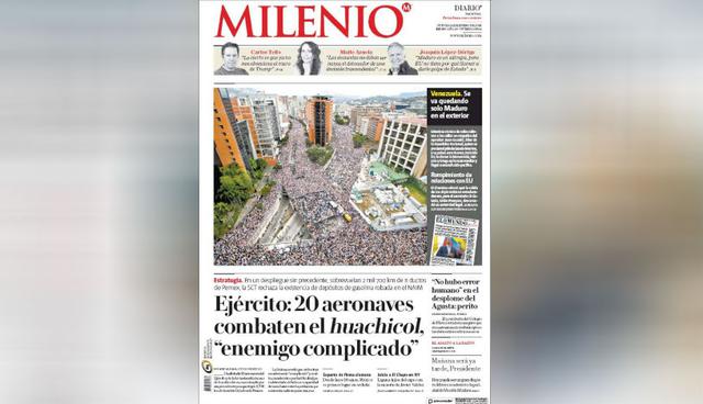 La crisis venezolana en las principales portadas del mundo. (Foto: Milenio - México)