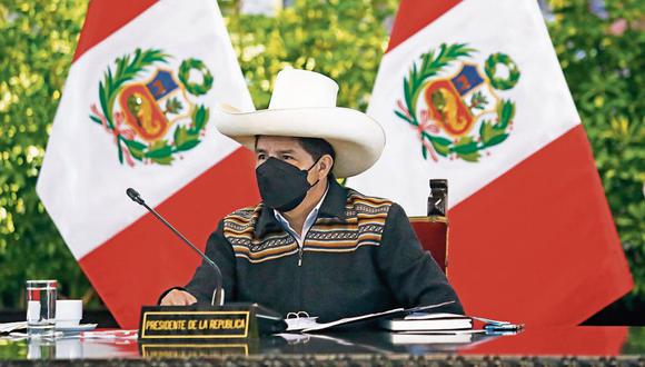Postura. Pedro Castillo siempre ha negado cualquier financiamiento irregular a su campaña, pese a la investigación fiscal. (Foto: Presidencia )