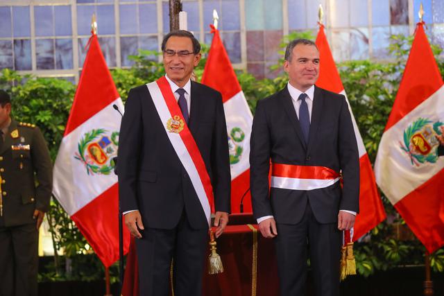 Salvador del Solar, presidente del Consejo de Ministros. Renunció el 30 de setiembre de 2019 tras la disolución del Congreso. (Foto: Presidencia Perú)
