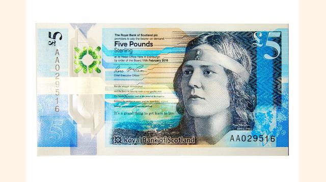 Escocia: 5 libras esterlinas.