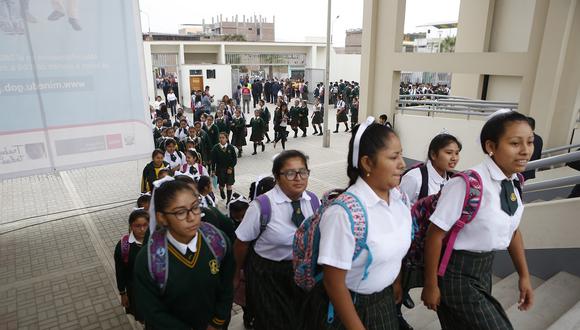La Dirección Regional de Lima Metropolitana informó que más de 103,000 escolares se incorporarán a colegios de la capital tras alcanzar vacantes. (Foto GEC Archivo)