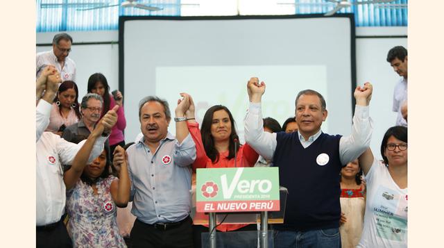 El Frente Amplio por Justicia, Vida y Libertad ha conformado su plancha de la siguiente manera: Verónika Mendoza candidata a la Presidencia y postulantes a las vicepresidencias Marco Arana y Alan Fairlie
