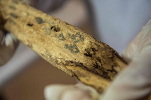 En la huaca San Miguel, que era el centro administrativo ceremonial, se descubrieron los restos de un hombre y una mujer con tatuajes. La mujer, que habría tenido entre 25 a 30 años cuando murió, tiene 17 tatuajes de peces en la piel de uno de sus brazos.