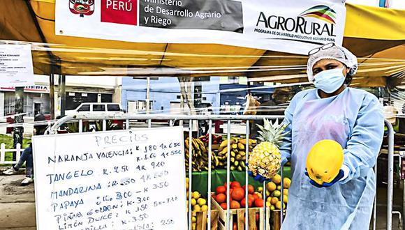 En lo que va del 2021, el nuevo Agro Rural del Midagri ejecutó un total de 1,778 mercados “De la chacra a la olla”. (Foto: Agro Rural)