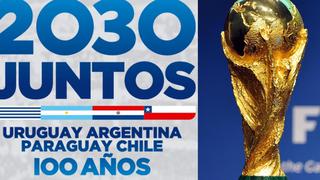 Mundial de Fútbol: Uruguay, Argentina, Chile y Paraguay van por sede conjunta en el 2030