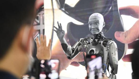Robots humanoides sorprenden y espantan en el salón tecnológico de Las Vegas (Foto: AFP)