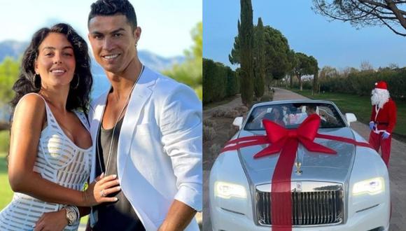 Cristiano Ronaldo fue sorprendido por su pareja Georgina Rodríguez en Navidad.
