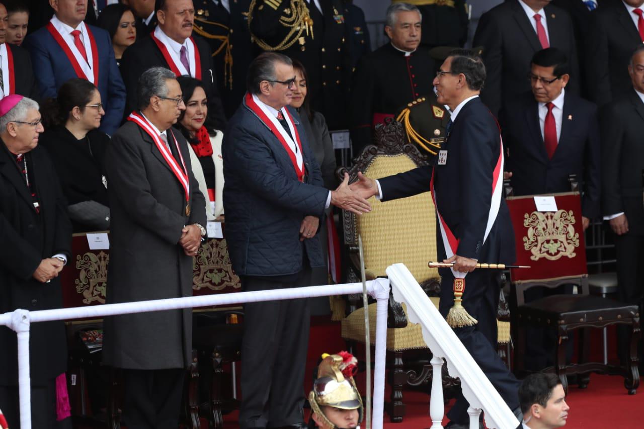 Pedro Olaechea no participó en el evento del lunes en el que Martín Vizcarra dio el discurso que hoy cuestionó. (Foto: Rolly Reyna)