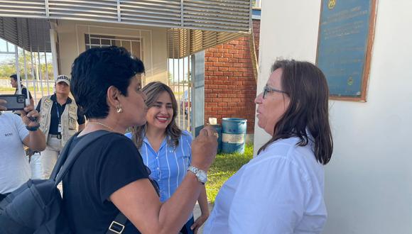 La legisladora  Norma Yarrow  se reunió con la titular del Ministerio de Desarrollo Agrario y Riego del Perú,  Nelly Paredes.  Foto: Difusión