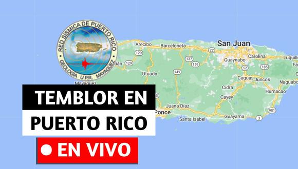 Descubre EN VIVO la hora, magnitud y epicentros de los últimos sismos en Puerto Rico en Mayagüez, San Juan, Ponce y otras ciudades, de acuerdo al reporte oficial de la Red Sísmica de Puerto Rico (RSPR). | Crédito: Google Maps / Composición Mix