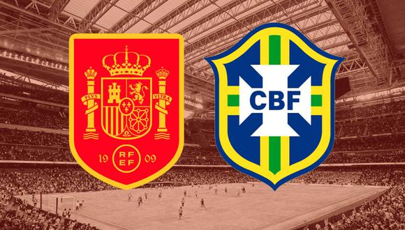 Seguir partido amistoso entre España y Brasil en vivo y en directo este martes 26 de marzo vía RTVE Play y TVE La 1 por amistoso internacional desde el Santiago Bernabéu. (Foto: AFP)