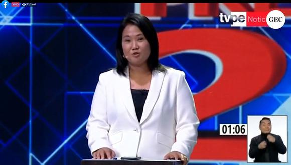 Keiko Fujimori aseguró que se construirán 100 plantas de oxígeno. (Foto: Captura de TV)