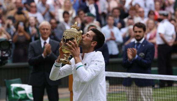 Novak Djokovic venció a Matteo Berrettini en la final de Wimbledon. (Foto: Wimbledon)