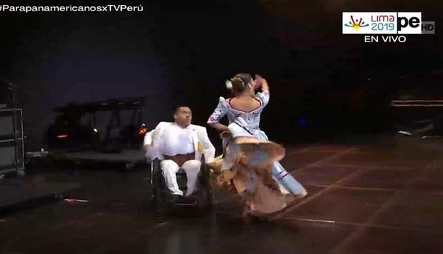 Clausura de los Parapanamericanos 2019 presentó marinera con bailarín en silla de ruedas. (Imagen: TVPerú)