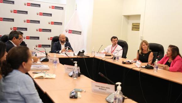 Ministro de Trabajo y Promoción del Empleo, Eduardo García, sostuvo reunión con gremios empresariales del país. (Foto: MTPE)