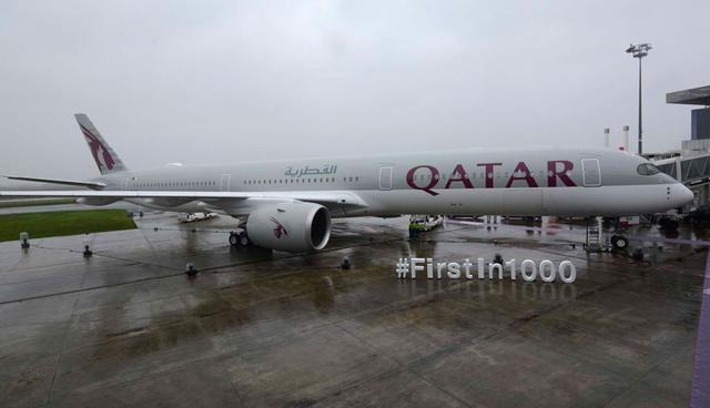 FOTO 5 | Además de ser 23 pies más largos que el hermano pequeño A350-900, el Dash 1000 se puede identificar por sus trenes de aterrizaje principales de triple eje más robustos.