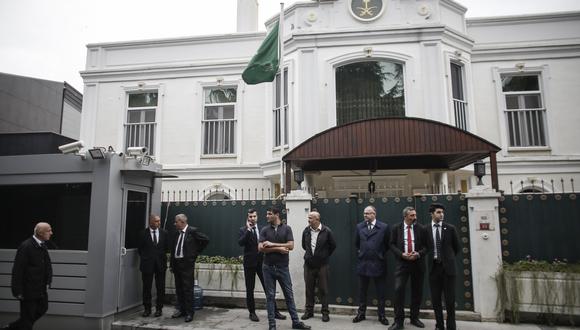 Consulado de Arabia Saudí en Estambul, donde presuntamente fue torturado y asesinado el periodista opositor Jamal Khashoggi. (Foto: Bloomberg