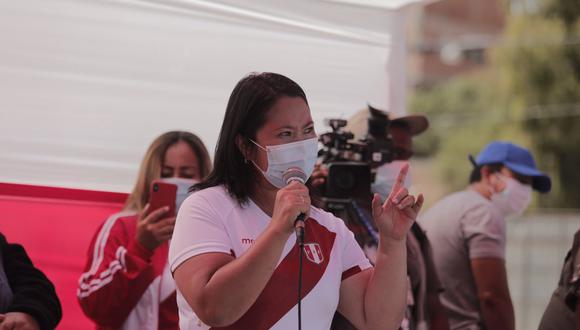 Keiko Fujimori insiste en debatir con Pedro Castillo este sábado 15 de mayo. (Foto: GEC)