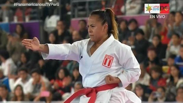Ingrid Aranda ganó la medalla de bronce en kata individual. (Captura: TV Perú)