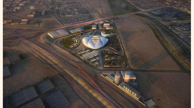 Estadio Al Wakrah (Qatar), diseñado por el arquitecto Albert Speer Jr. El país acogerá el Mundial de fútbol de 2022.