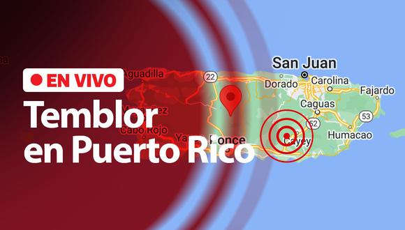 Reporte oficial de los temblores ocurridos en Puerto Rico durante las últimas horas | Fuente: Google Maps