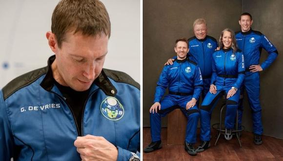 Hace solo un mes el empresario Glen de Vries voló al espacio junto al actor de "Star Trek" William Shatner en la misión tripulada de Blue Origin. (Foto: Instagram @captainclinical).